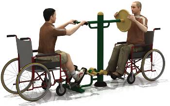 Thiết bị tập luyện tay kết hợp bàn đạp( Dùng cho người sử dụng xe lăn)